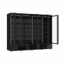 COMBISTEEL - Vitrine murale positive 4 portes en verre noire 2025 L
