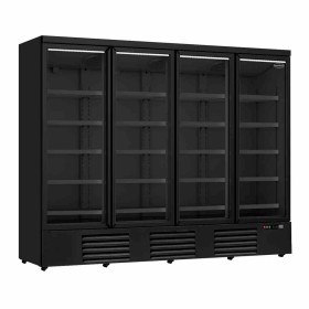 COMBISTEEL - Vitrine murale positive 4 portes en verre noire 2025 L