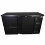 COMBISTEEL - Arrière bar réfrigérée noir 1 porte et 2 tiroirs 350 L