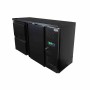 COMBISTEEL - Arrière bar réfrigérée noir 1 porte et 2 tiroirs 350 L
