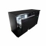 COMBISTEEL - Arrière bar réfrigérée noir 1 porte et 2 tiroirs 350 L
