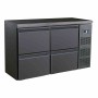 COMBISTEEL - Arrière bar réfrigérée noir 4 tiroirs 350 L