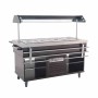 COMBISTEEL - Buffet chaud 4 x GN 1/1
