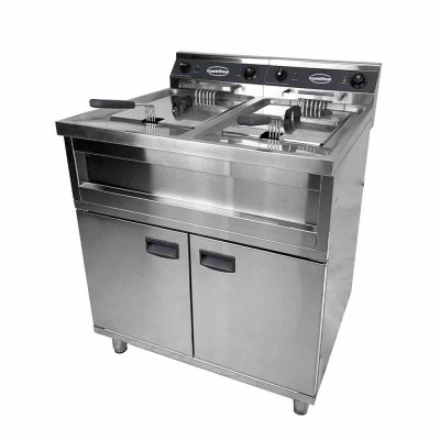 COMBISTEEL - Friteuse électrique sur coffre 2 x 12 L 2 x 9 kW