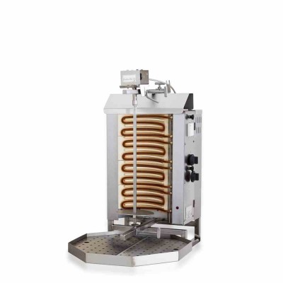 COMBISTEEL - Gyros grill electrique moteur au-dessus 4 zones de chauffage