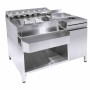 COMBISTEEL - Cocktails bar station incl. évier, lave-verres, bacs gn, speedrail porte-bouteilles