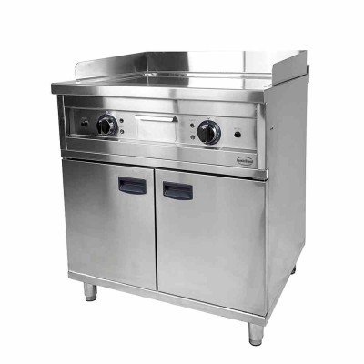 COMBISTEEL - Plancha électrique chrome Entry 700 2 zones