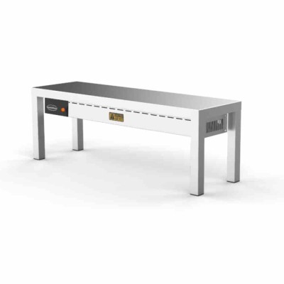 COMBISTEEL - Étagère chauffante en céramique 1 niveaux 4 x 250 W L. 1400 mm