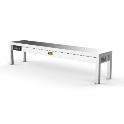 COMBISTEEL - Étagère chauffante en céramique 1 niveaux 5 x 250 W L. 1800 mm