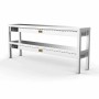 COMBISTEEL - Étagère chauffante en céramique 2 niveaux 10 x 250 W L. 1800 mm