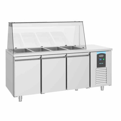 COMBISTEEL - Saladette 3 portes 4x GN 1/1 récipient