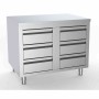 COMBISTEEL - Table de travail avec 6 tiroirs L. 1000 mm