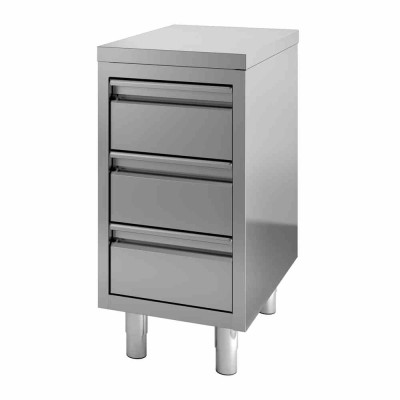 COMBISTEEL - Table de travail avec tiroirs L. 600 mm