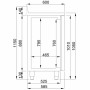 COMBISTEEL - Table réfrigérée 2 portes avec tiroir pour café