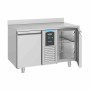 COMBISTEEL - Table réfrigérée bord relevé 2 portes monoblock Energy line 700