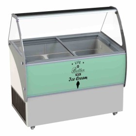 COMBISTEEL - Vitrine à crème glacée Bali 9x5 L
