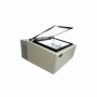COMBISTEEL - Vitrine à crème glacée blanc de table s'ouvre du côté client 3x5 L