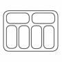 COMBISTEEL - Vitrine à crème glacée Corsica 6x5 L