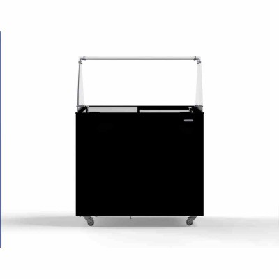 COMBISTEEL - Vitrine à crème glacée Corsica noir 6x5 L
