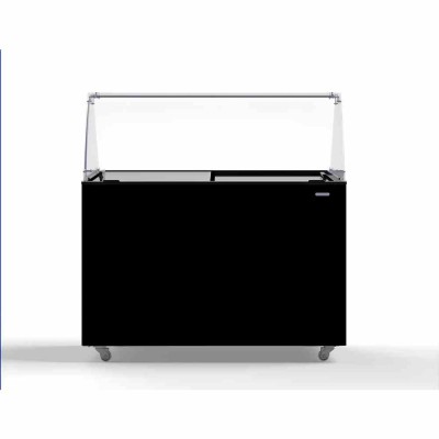 COMBISTEEL - Vitrine à crème glacée Java noir 8x5 L