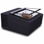 COMBISTEEL - Vitrine à crème glacée noir de table s'ouvre du côté client 3x5 L