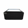 COMBISTEEL - Vitrine à crème glacée noir de table s'ouvre du côté client 3x5 L