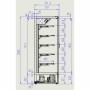 COMBISTEEL - Vitrine murale Marco L. 1310 mm