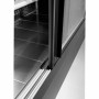 DIAMOND - Vitrine murale noire ventilée 2 portes coulissantes L. 1800 mm