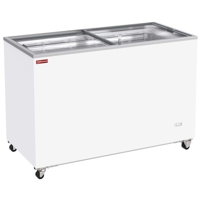 DIAMOND - Conservateur bahut 410 L couvercles coulissants sur roulettes