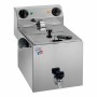 L2G - Friteuse électrique 1 cuve de 8 L avec robinet de vidange