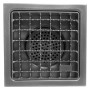 DIAMOND - Caniveau de sol inox 300 x 300 mm sortie latérale