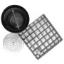 DIAMOND - Caniveau de sol inox 400 x 400 mm sortie latérale