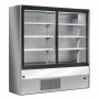 DIAMOND - Vitrine murale réfrigérée ventilée portes coulissantes GRIS/BLANC L. 1000 mm