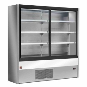 DIAMOND - Vitrine murale réfrigérée ventilée portes coulissantes GRIS/BLANC L. 1000 mm