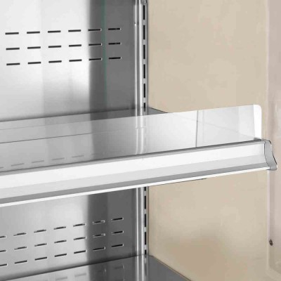 DIAMOND - Vitrine murale réfrigérée ventilée portes coulissantes GRIS/BLANC L. 2000 mm