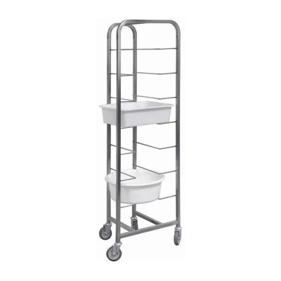 L2G - Echelle inox soudée pour 8 bacs de diviseuse