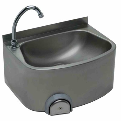 L2G - Lave-mains inox commande fémorale par bouton poussoir