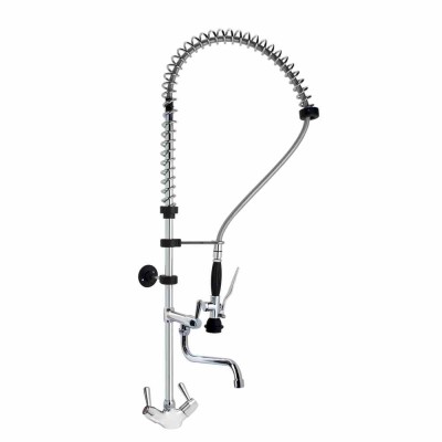 L2G - Douchette EC/EF sur plonge monotrou 1/4 de tour H. 58 cm col de cygne 300 mm
