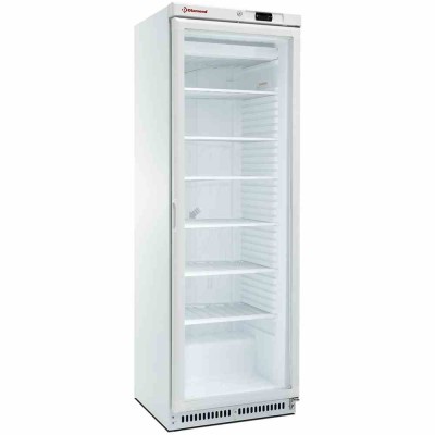 DIAMOND - Déclassé - Armoire congélateur statique porte vitrée 400 L blanc