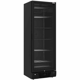 DIVERSO - Déclassé - Vitrine ventilée négative vitrée 382 L 5 niveaux fixes noire