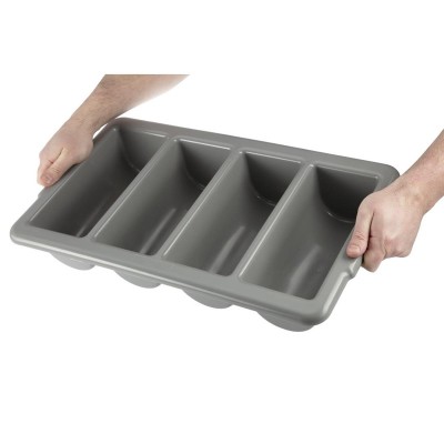 OLYMPIA - Bac à couverts plastique empilable grand