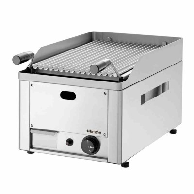 BARTSCHER - Grill pierre lave gaz L. 330 mm