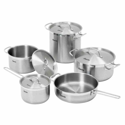 BARTSCHER - Set de 4 casseroles et 1 poêle T4P1 avec couvercle