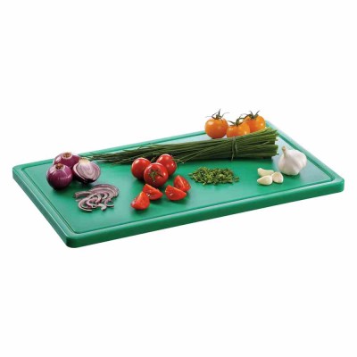 BARTSCHER - Planche à découper avec rigole 530 x 320 verte