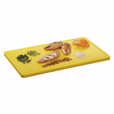 BARTSCHER - Planche à découper avec rigole 530 x 320 jaune