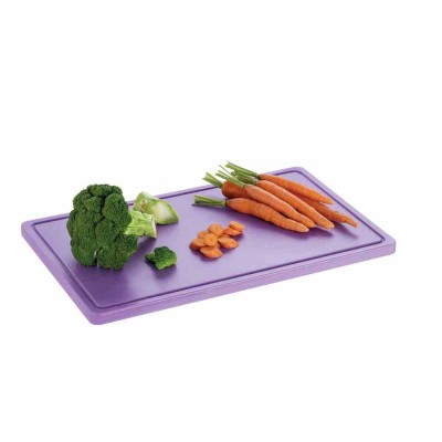 BARTSCHER - Planche à découper avec rigole 530 x 320 mauve