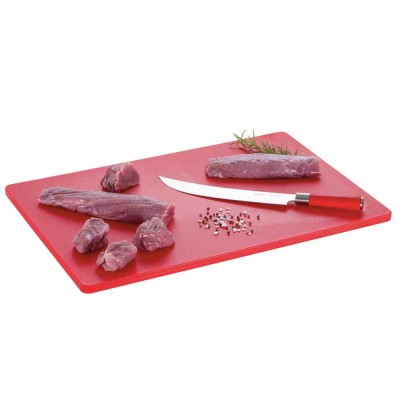 BARTSCHER - Planche à découper 600 x 400 rouge