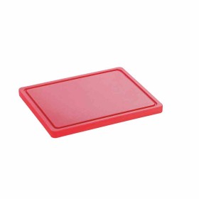 BARTSCHER - Planche à découper avec rigole 320 x 260 rouge