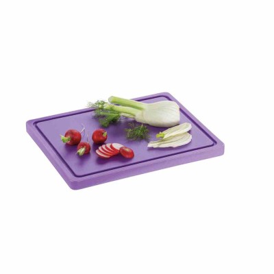 BARTSCHER - Planche à découper avec rigole 320 x 260 mauve