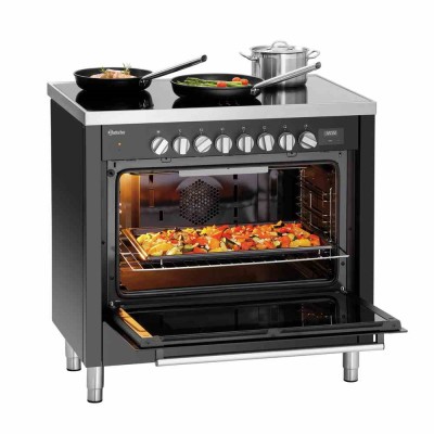 BARTSCHER - Fourneau à induction 6 zones sur four électrique P. 650 mm